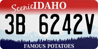 ID license plate 3B6242V