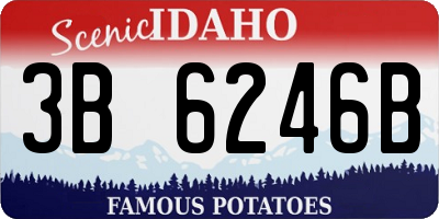 ID license plate 3B6246B