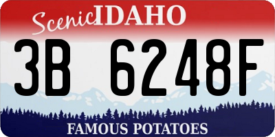 ID license plate 3B6248F