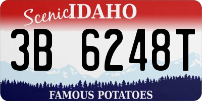 ID license plate 3B6248T