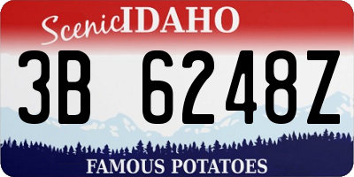 ID license plate 3B6248Z
