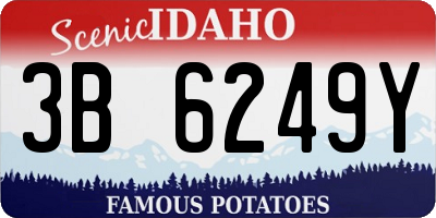 ID license plate 3B6249Y
