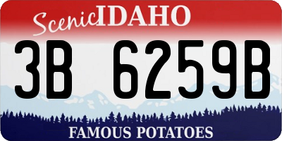 ID license plate 3B6259B