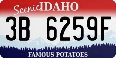 ID license plate 3B6259F