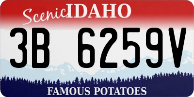 ID license plate 3B6259V