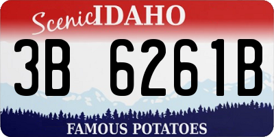ID license plate 3B6261B