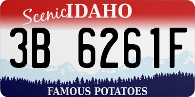 ID license plate 3B6261F