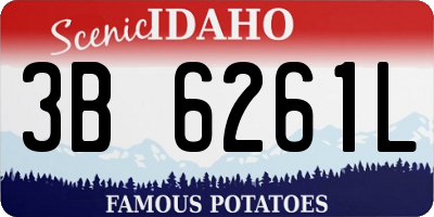 ID license plate 3B6261L