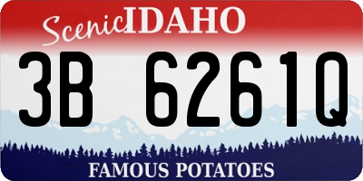 ID license plate 3B6261Q
