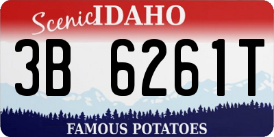 ID license plate 3B6261T