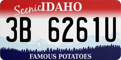 ID license plate 3B6261U