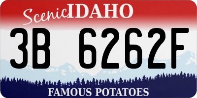 ID license plate 3B6262F