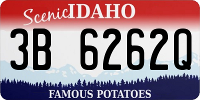 ID license plate 3B6262Q