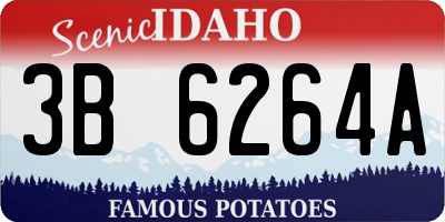 ID license plate 3B6264A
