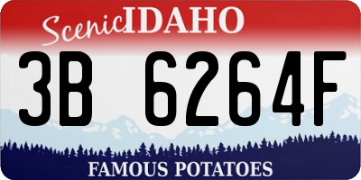ID license plate 3B6264F