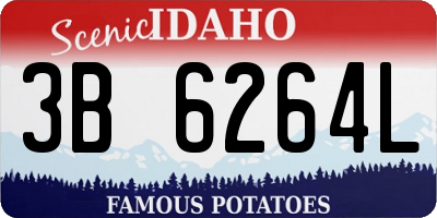 ID license plate 3B6264L