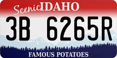 ID license plate 3B6265R
