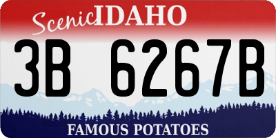 ID license plate 3B6267B