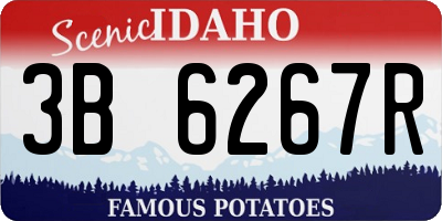 ID license plate 3B6267R