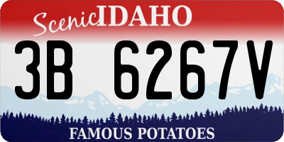 ID license plate 3B6267V