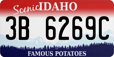 ID license plate 3B6269C
