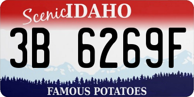 ID license plate 3B6269F