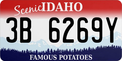 ID license plate 3B6269Y
