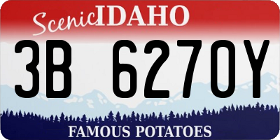 ID license plate 3B6270Y