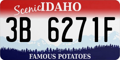 ID license plate 3B6271F