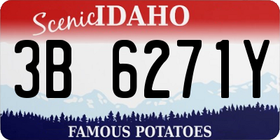 ID license plate 3B6271Y