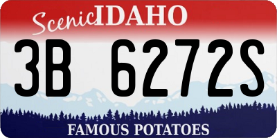 ID license plate 3B6272S