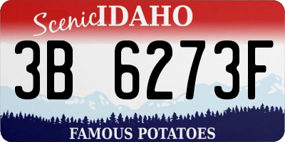 ID license plate 3B6273F