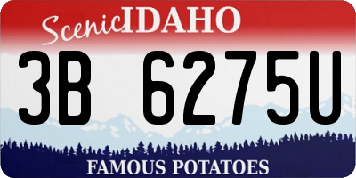 ID license plate 3B6275U