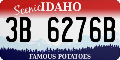 ID license plate 3B6276B