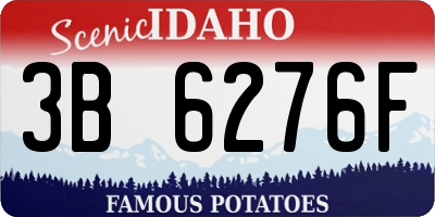 ID license plate 3B6276F