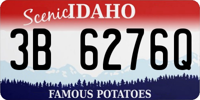 ID license plate 3B6276Q