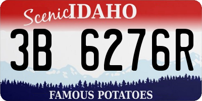 ID license plate 3B6276R