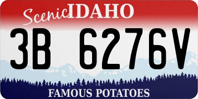 ID license plate 3B6276V