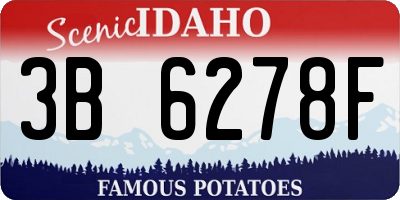 ID license plate 3B6278F