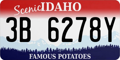 ID license plate 3B6278Y