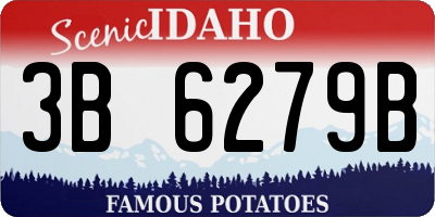 ID license plate 3B6279B