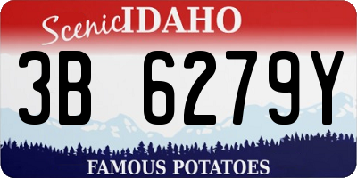 ID license plate 3B6279Y