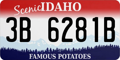 ID license plate 3B6281B