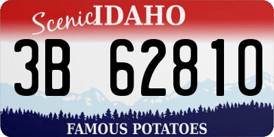 ID license plate 3B6281O