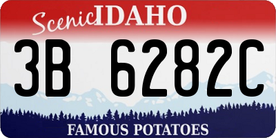 ID license plate 3B6282C