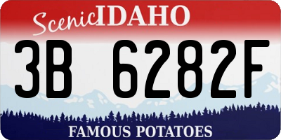 ID license plate 3B6282F