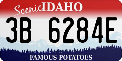 ID license plate 3B6284E