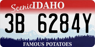 ID license plate 3B6284Y