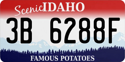 ID license plate 3B6288F