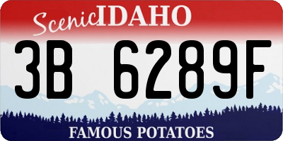 ID license plate 3B6289F